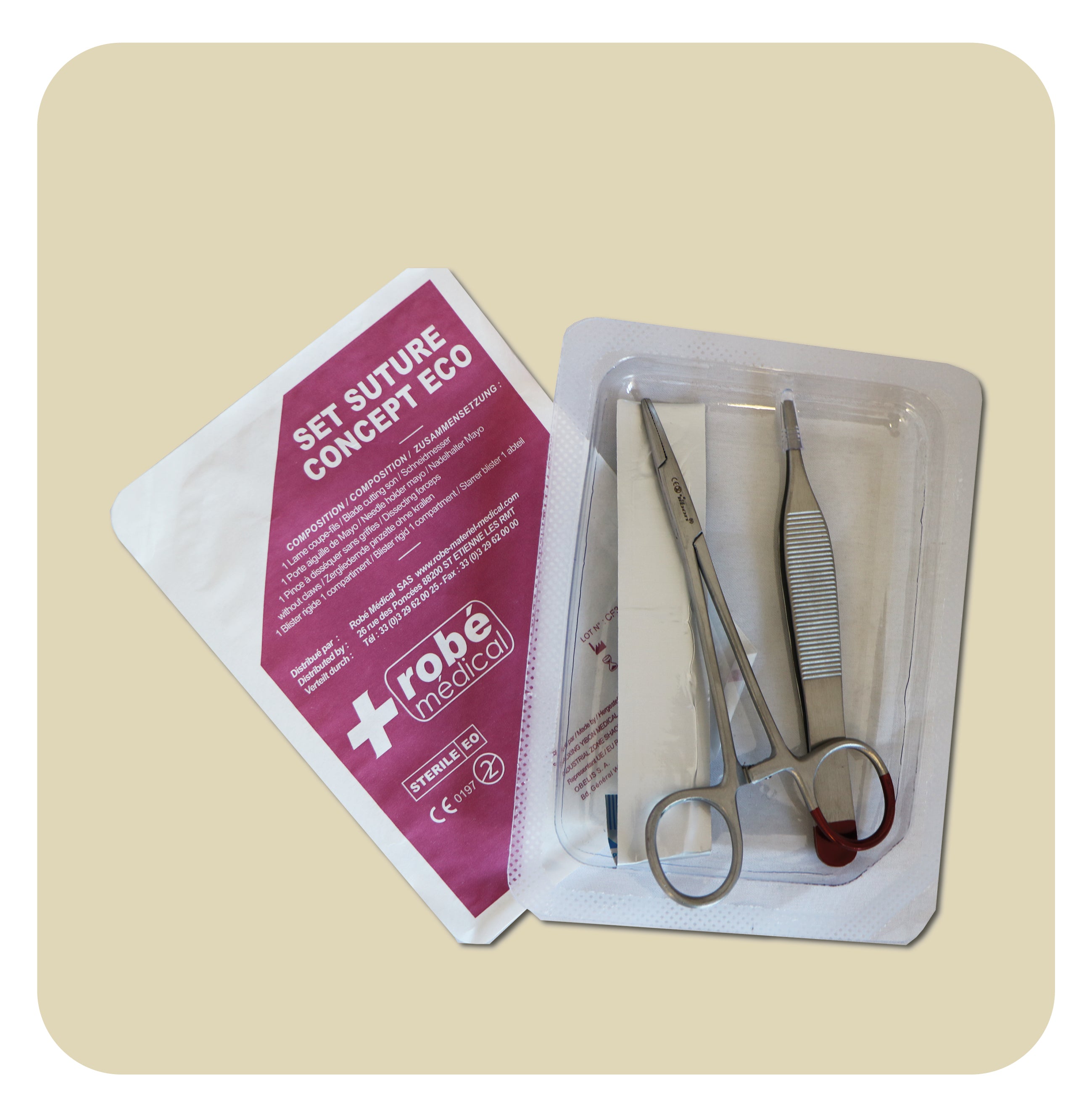 Set Ultra Compact : set de suture - Instrument inox