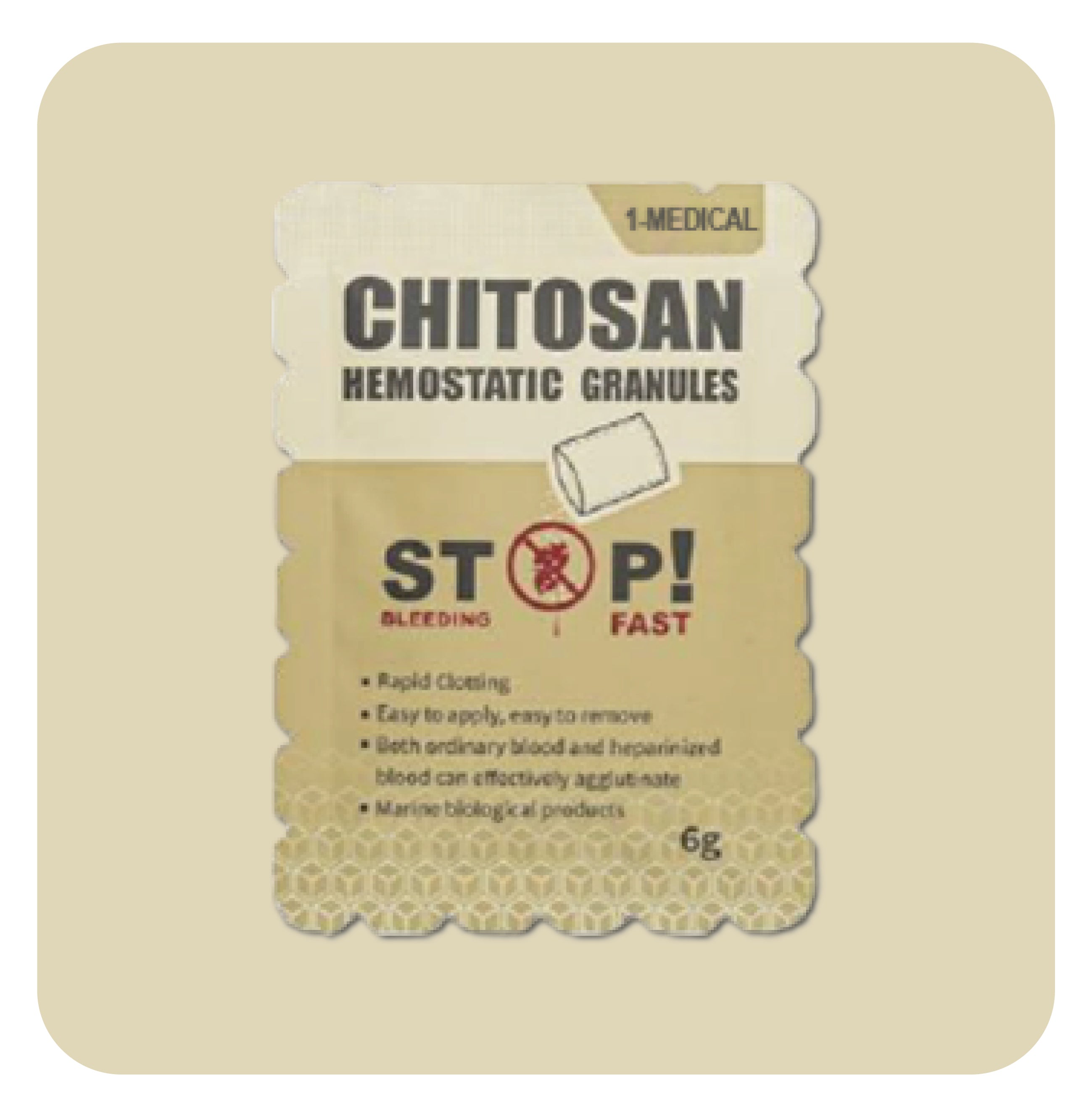 Hämostatisches Chitosan-Granulat – 6G und 15G