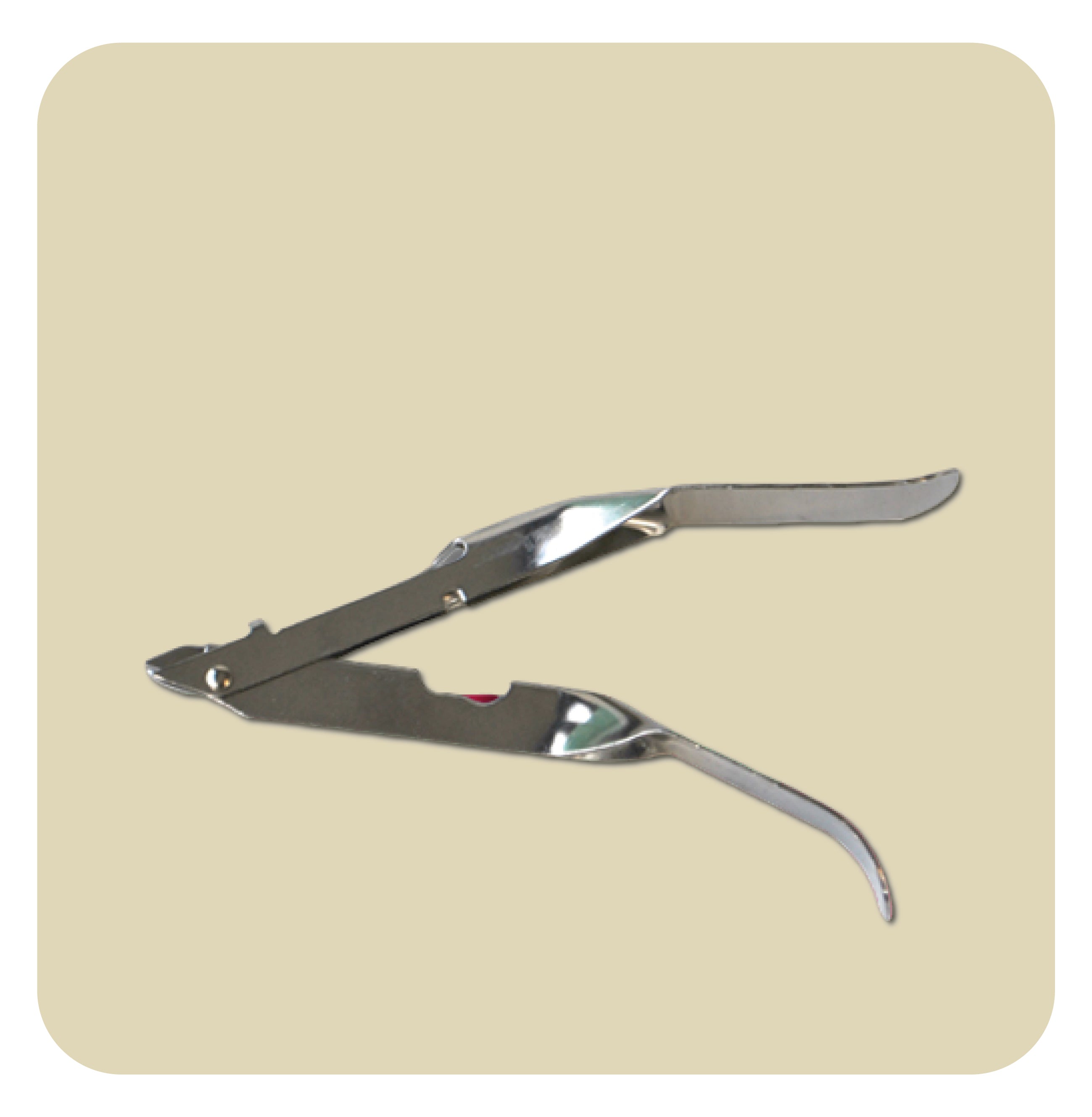 Sterile staple remover with metal jaws